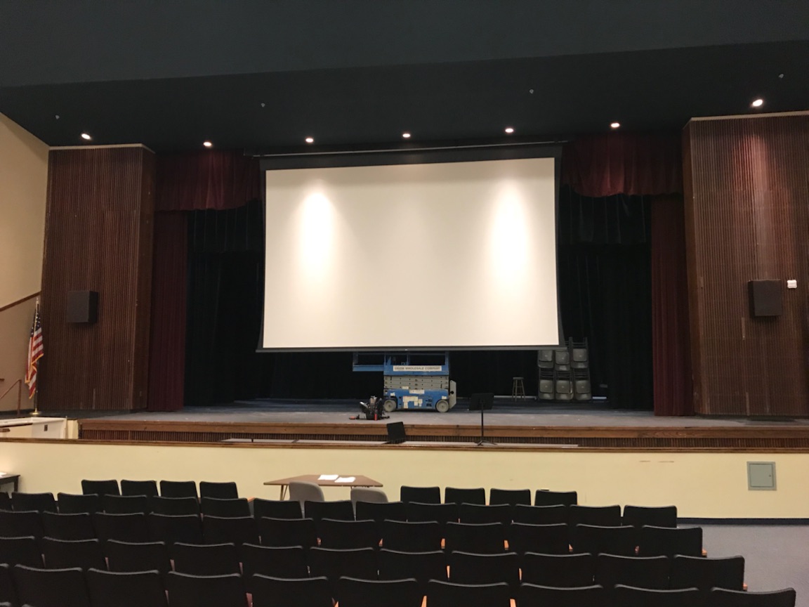 Concord High School Replacement Projection Screen